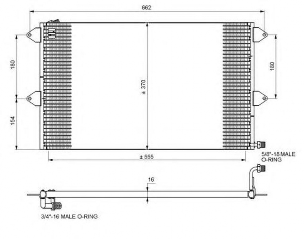 Radiator clima SEAT CORDOBA 6K2 NRF 35034