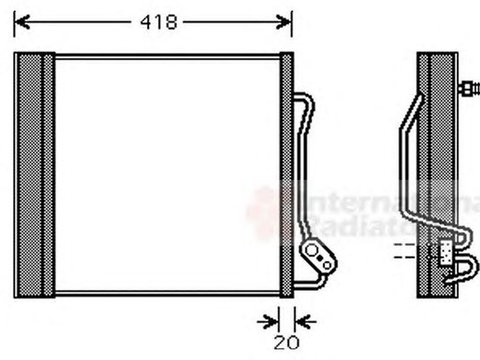 Radiator clima SMART CITY-COUPE 450 VAN WEZEL 29005010