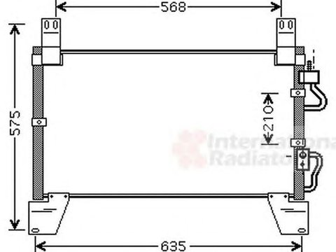 Radiator clima SSANGYONG REXTON GAB VAN WEZEL 81005077