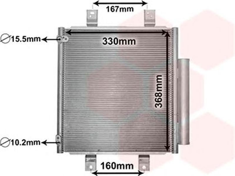 Radiator clima SUBARU JUSTY IV VAN WEZEL 11005076