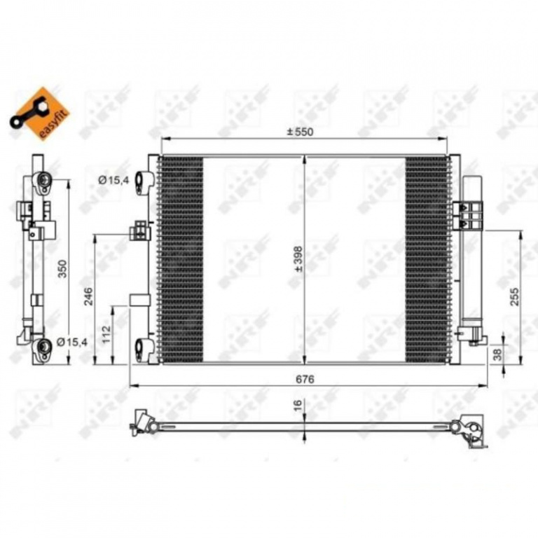 Radiator clima Suzuki GRAND C-MAX Van 2010-2016, Suzuki GRAND C-MAX (DXA/CB7, DXA/CEU) 2010-2016, Ford FOCUS III Turnier 2011-2016