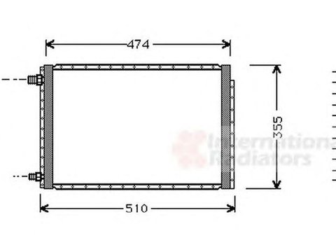 Radiator clima SUZUKI VITARA ET TA VAN WEZEL 52005043