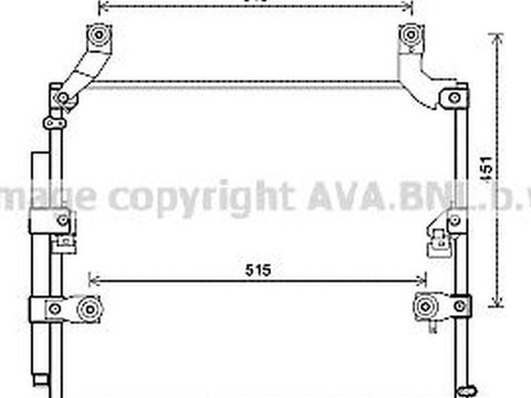 Radiator clima TOYOTA LAND CRUISER 100 FZJ1 UZJ1 AVA TO5697D