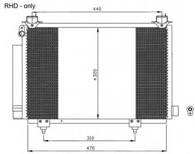 Radiator clima TOYOTA YARIS VERSO NLP2 NCP2 NRF 35