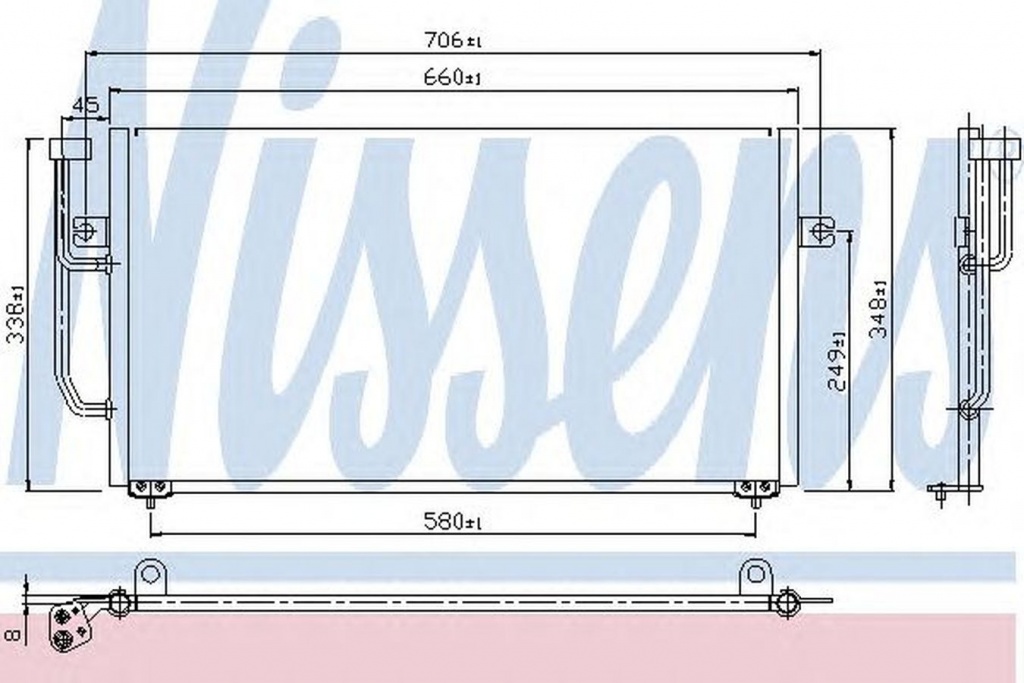 Radiator clima VOLVO S40 I VS NISSENS 94306