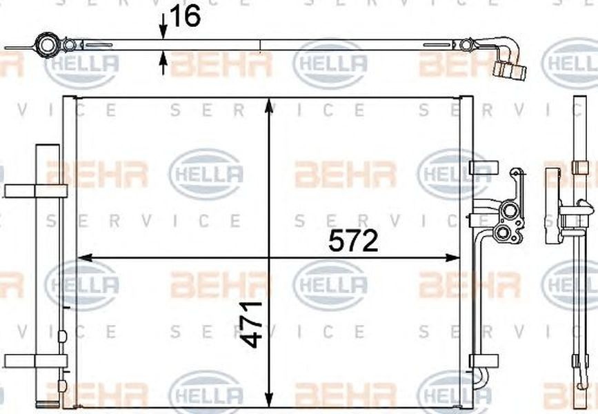 Radiator clima VOLVO XC60 HELLA 8FC 351 303-201