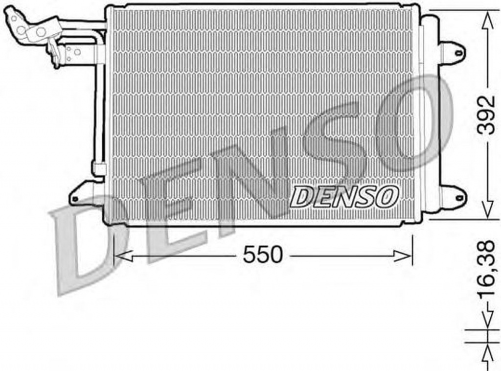 Radiator clima VW EOS 1F7 1F8 DENSO DCN32002