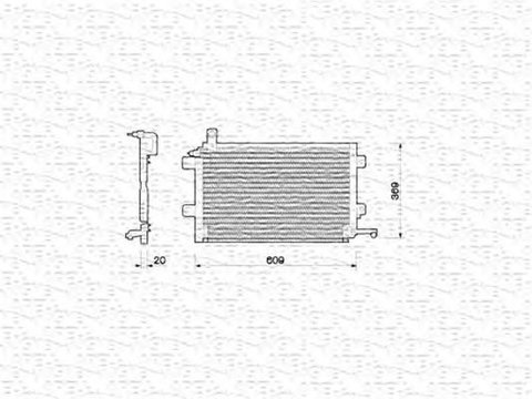 Radiator clima VW GOLF III 1H1 MAGNETI MARELLI 350203206000