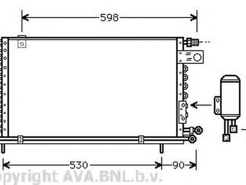 Radiator clima VW JETTA II 19E 1G2 165 AVA VW5118