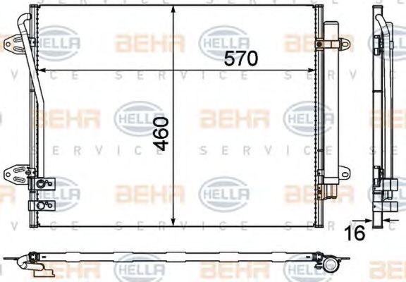 Radiator clima VW PASSAT CC 357 HELLA 8FC351319431