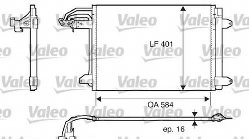 Radiator clima VW TOURAN 1T1 1T2 VALEO 817777 PieseDeTop