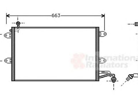 Radiator clima VW VENTO 1H2 VAN WEZEL 58005143