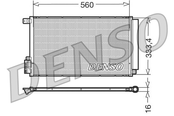 Radiator climatizare Denso FIAT DOBLO platou / sasiu (263_) 2010-2023 - DCN13109