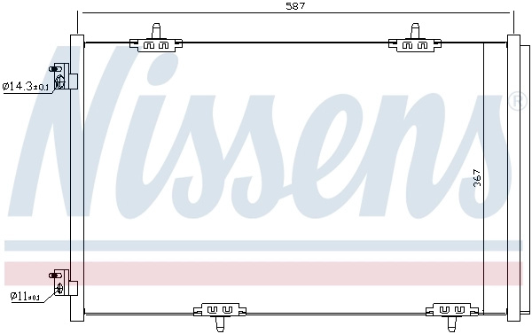 Radiator climatizare Nissens CITROËN C-
