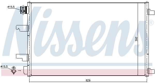 Radiator climatizare Nissens NISSAN QASH
