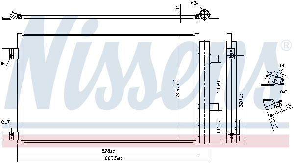 Radiator climatizare Nissens NISSAN QASHQAI II (J11, J11_) 2013-2024 - 941284