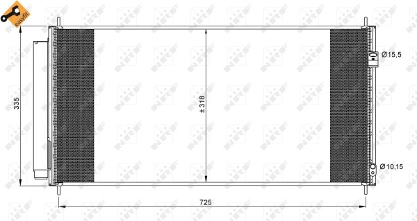 Radiator climatizare NRF HONDA INSIGHT (ZE_) 2009-2014 - 35943