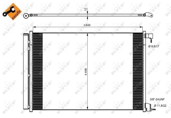 Radiator climatizare NRF MERCEDES-BENZ SPRINTER 5-t caroserie (B907) 2020-2025 - 350082