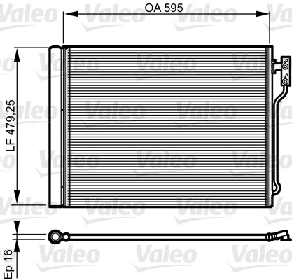 Radiator climatizare Valeo BMW 5 Touring (F11) 2010-2017 - 814192