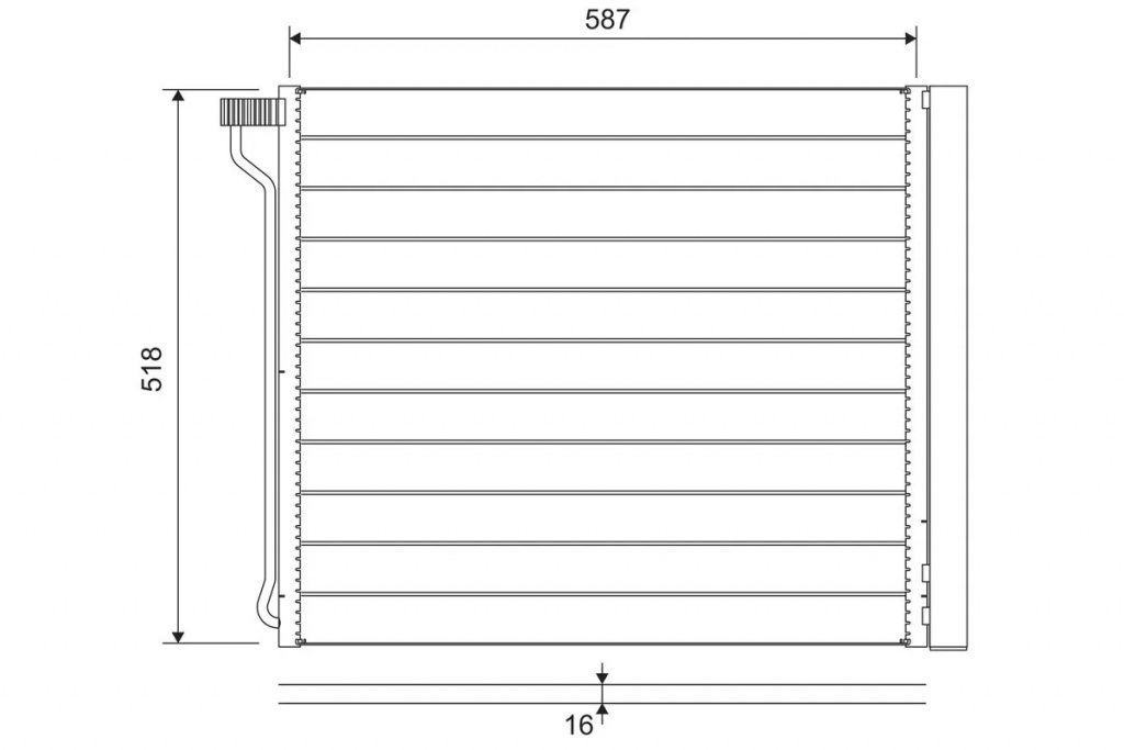 Radiator climatizare Valeo BMW X6 (G06, F96) 2019-2023 - 822649