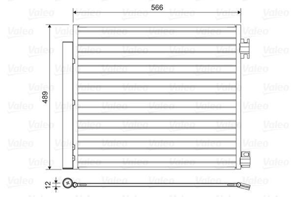 Radiator climatizare Valeo NISSAN X-TRAIL III (T32_, T32R, T32RR) 2014-2025 - 822559
