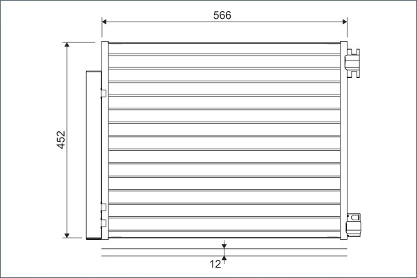 Radiator climatizare Valeo RENAULT GRAND KANGOO III microbus 2024-2025 - 822569
