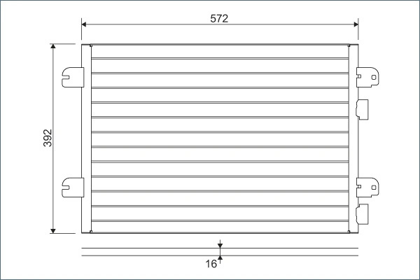Radiator climatizare Valeo RENAULT MEGANE I (BA0/1_) 1996-2003 - 817701