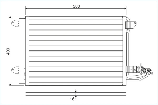 Radiator climatizare Valeo VW CADDY III Autoutilitară/limuzină spațioasă (2KA, 2KH, 2CA, 2 2004-2015 - 817777