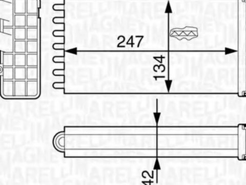 Radiator habitaclu bord ALFA ROMEO 147 937 MAGNETI MARELLI 350218318000 PieseDeTop