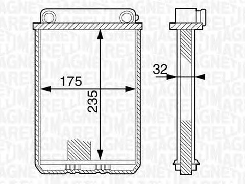 Radiator habitaclu bord ALFA ROMEO 147 937 MAGNETI MARELLI 350218311000