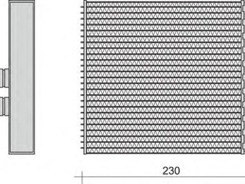 Radiator habitaclu bord ALFA ROMEO 156 932 MAGNETI MARELLI 350218283000