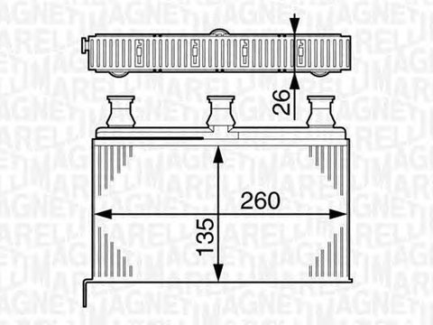 Radiator habitaclu bord ALFA ROMEO 159 939 MAGNETI MARELLI 350218281000