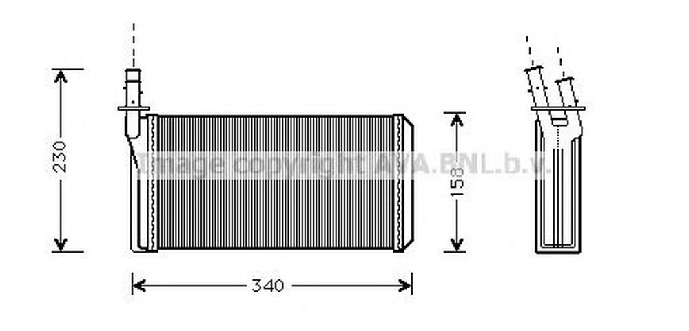 Radiator habitaclu bord ALFA ROMEO 166 936 AVA LC6