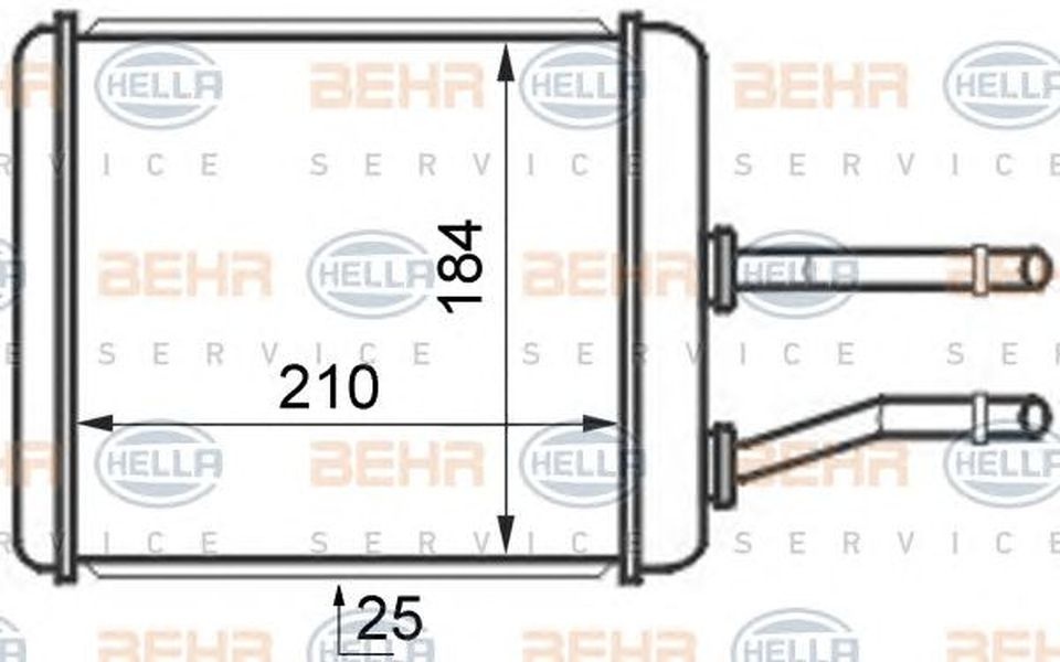 Radiator habitaclu bord ALFA ROMEO GTV 916C HELLA 8FH 351 024-421