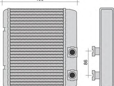 Radiator habitaclu bord ALFA ROMEO MITO 955 MAGNETI MARELLI 350218252000