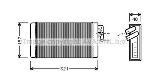 Radiator habitaclu bord AUDI A6 4A C4 AVA I6052 PieseDeTop