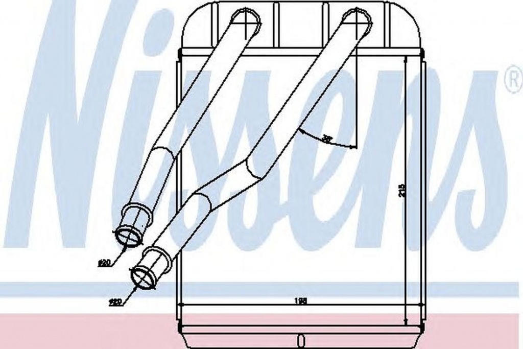 Radiator habitaclu bord AUDI Q7 4L NISSENS 73975