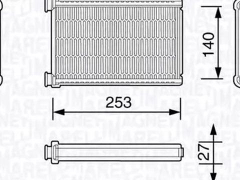 Radiator habitaclu bord BMW 1 cupe E82 MAGNETI MARELLI 350218331000 PieseDeTop