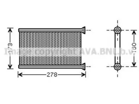 Radiator habitaclu bord BMW 3 E90 AVA BW6342 PieseDeTop