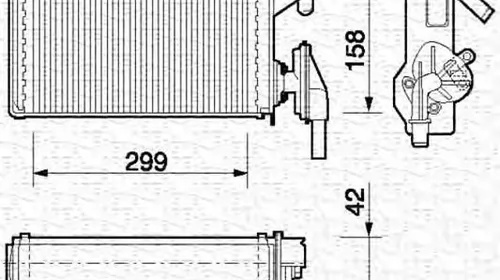 Radiator habitaclu bord BMW 3 E90 MAGNETI MARELLI 350218063000 PieseDeTop