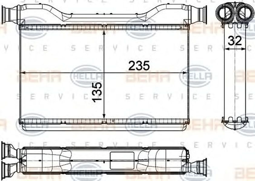 Radiator habitaclu bord BMW 5 Grand Turismo F07 HE