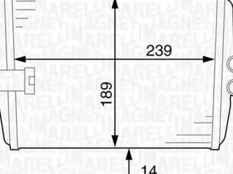 Radiator habitaclu bord BMW 5 Touring F11 MAGNETI MARELLI 350218316000 PieseDeTop