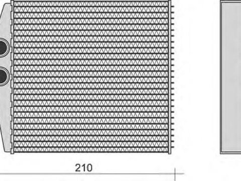 Radiator habitaclu bord CHRYSLER PT CRUISER PT MAGNETI MARELLI 350218271000