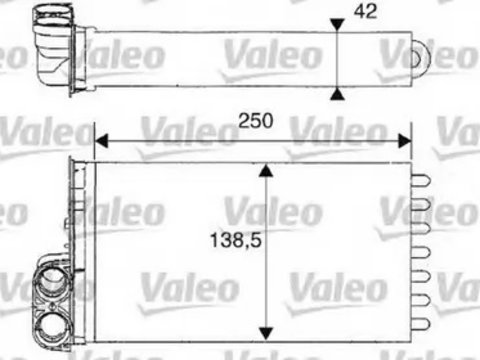 Radiator habitaclu bord CITROEN C3 II VALEO 812234 PieseDeTop