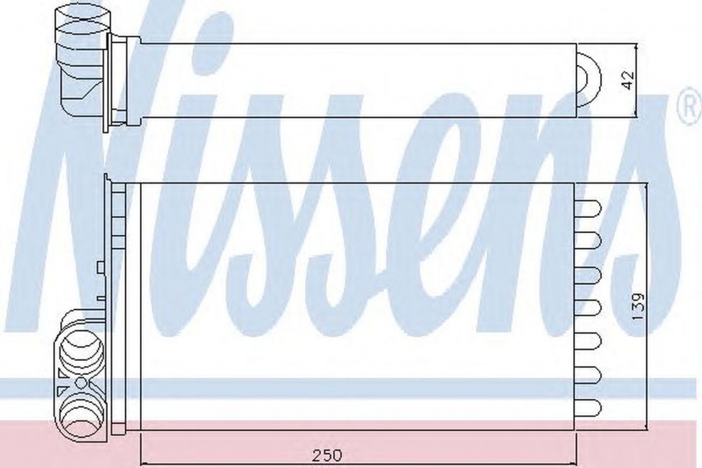 Radiator habitaclu bord CITROEN C3 Pluriel HB NISSENS 71154