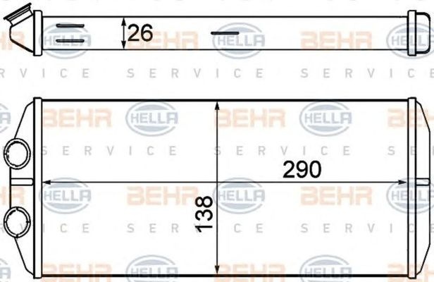 Radiator habitaclu bord CITROEN C4 Grand Picasso I UA HELLA 8FH351000631