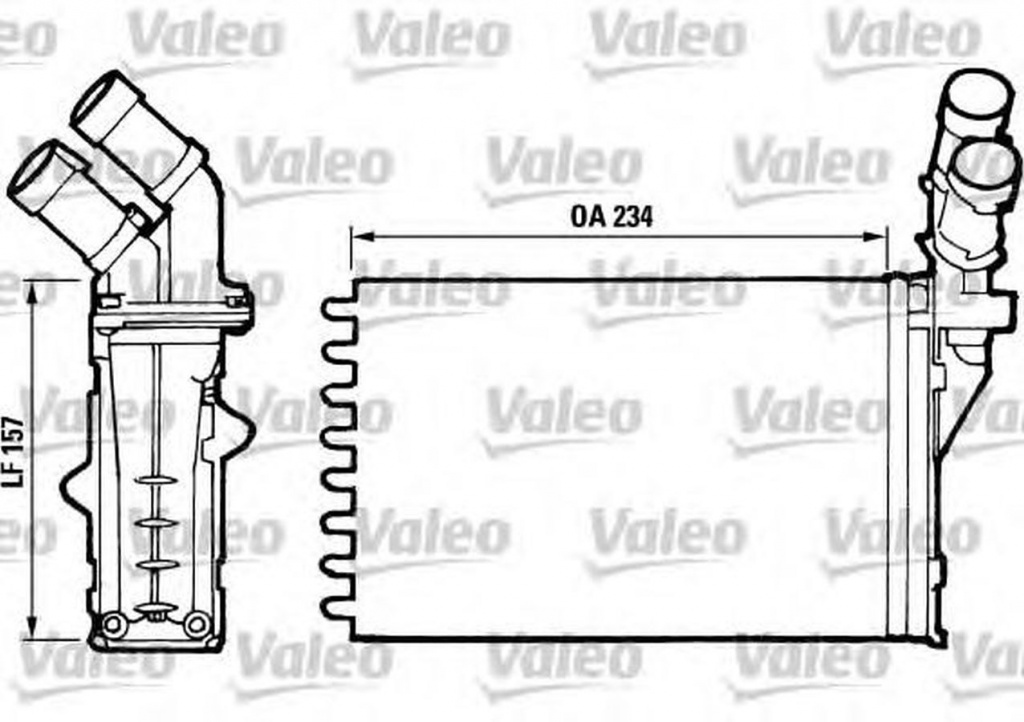 Radiator habitaclu bord CITROEN ZX Break N2 VALEO 812006