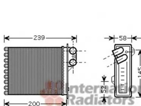 Radiator habitaclu bord DACIA LOGAN EXPRESS FS VAN WEZEL 43006398 PieseDeTop