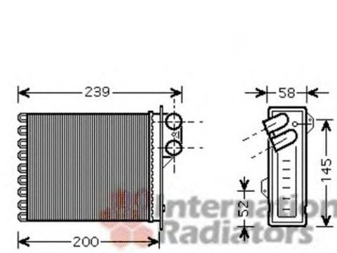 Radiator habitaclu bord DACIA LOGAN LS VAN WEZEL 43006398