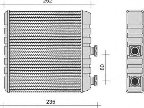 Radiator habitaclu bord DACIA SANDERO MAGNETI MARELLI 350218270000